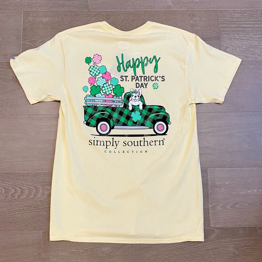 Women’s Simply Southern St. Patrick’s Day Shirt, Adult Medium, Large, and XL